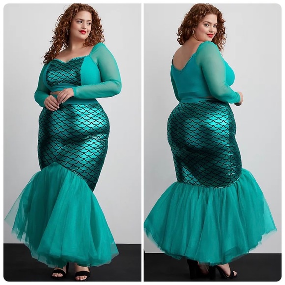 Torrid Mermaid Costume 2-Piece Mesh Dress NWT Size 4 SOLD OUT AT TORRID - Picture 14 of 16